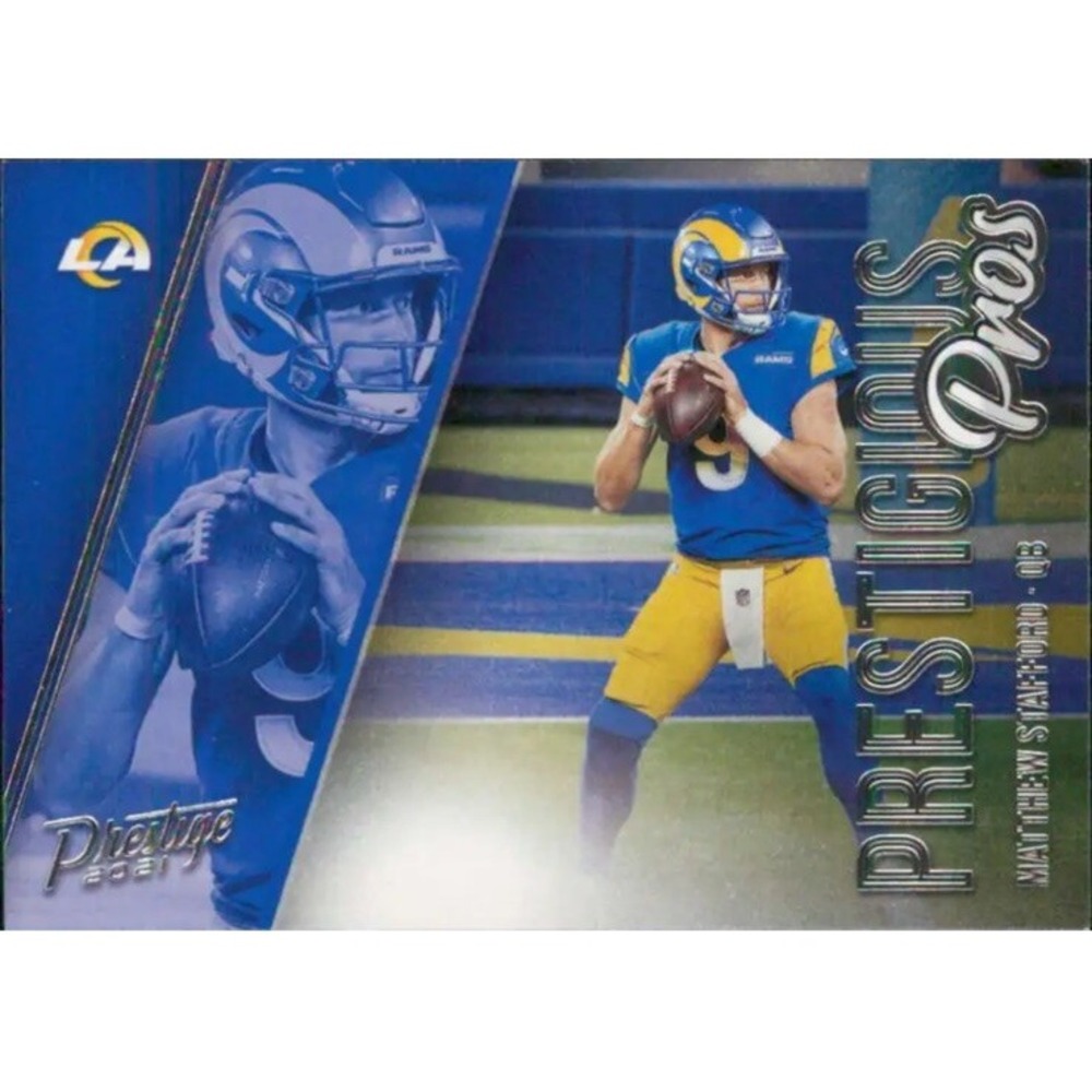 Matthew Stafford 2021 Panini Prestige Prestigious Pros #7 LA Rams